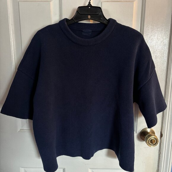 Babaa Jumper no35 100% spanish cotton in Navy - Picture 2 of 5